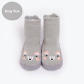 Winter-Cartoon-Babysocken rutschfeste Ledersohle Kinder-Bodensocke